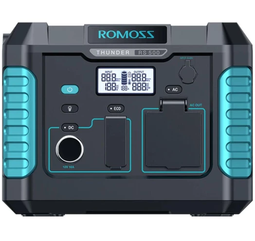 Зарядная станция Romoss RS500 / 400 Вт.ч/ 500 Вт (пиковая 1000 Вт) (RS500-2B2-G153H)