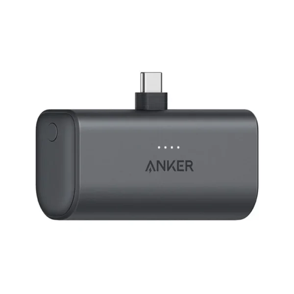 Anker Nano Power Bank 5,000 mAH 22.5W Built-In USB-C Connector - Black